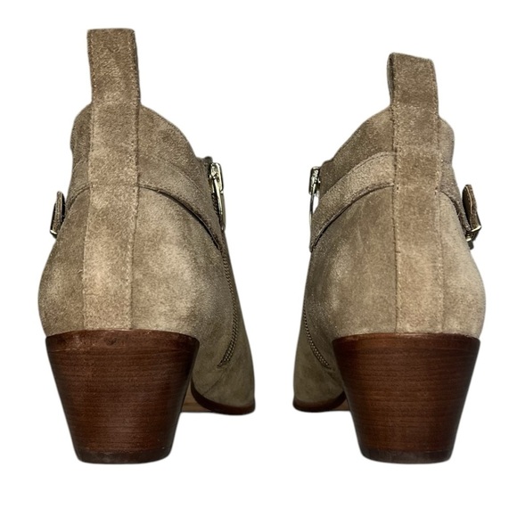 Via Spiga Suede Leather Ankle Bootie Tan Size 9.5 *New* - Picture 3 of 10